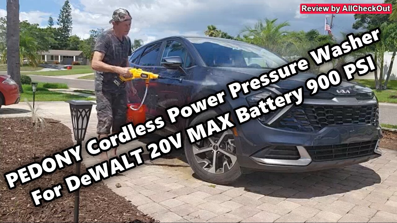 PEDONY Cordless Power Pressure Washer for DeWALT 20V MAX Battery - Unboxing & Full Review