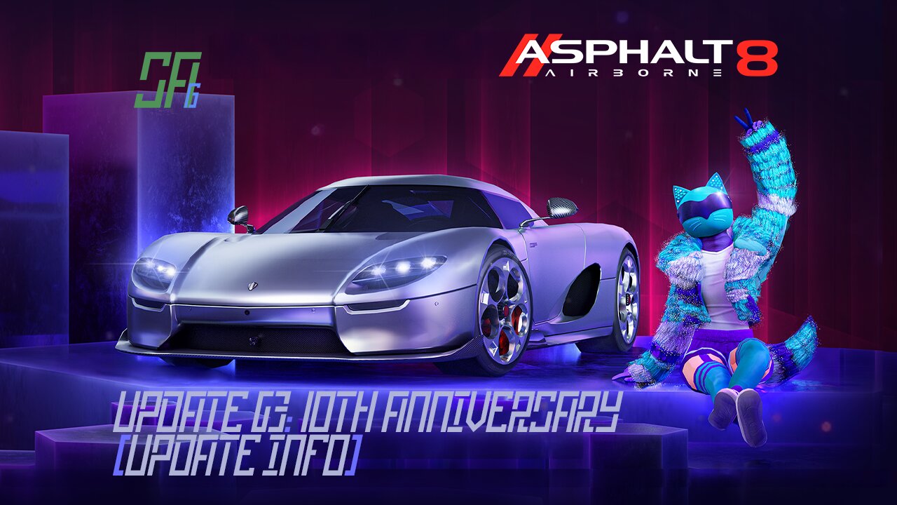 [Asphalt 8: Airborne (A8)] Animated Decals + More | Update 63: 10th Anniversary Update | Update Info