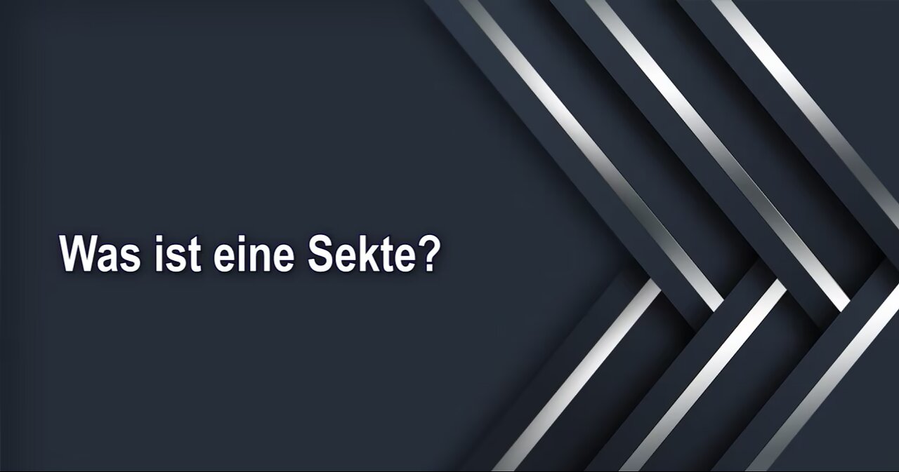 Was ist eine Sekte?