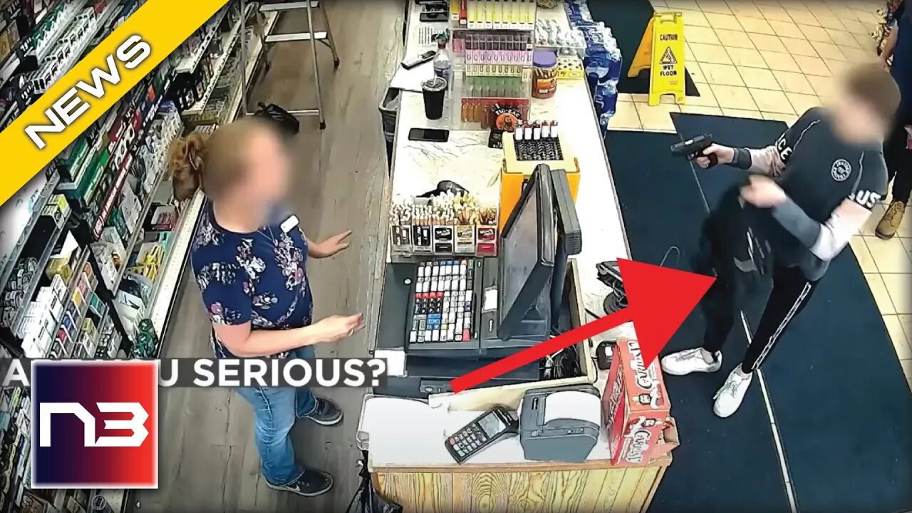 12 Year Old STICKS UP Gas Station With Grandpa’s Gun, Watch How Attendant Responds