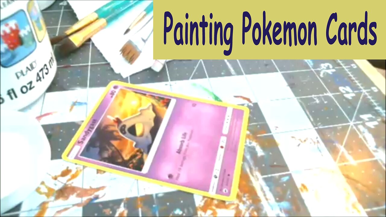 Painting Pokemon Cards- Sandygast