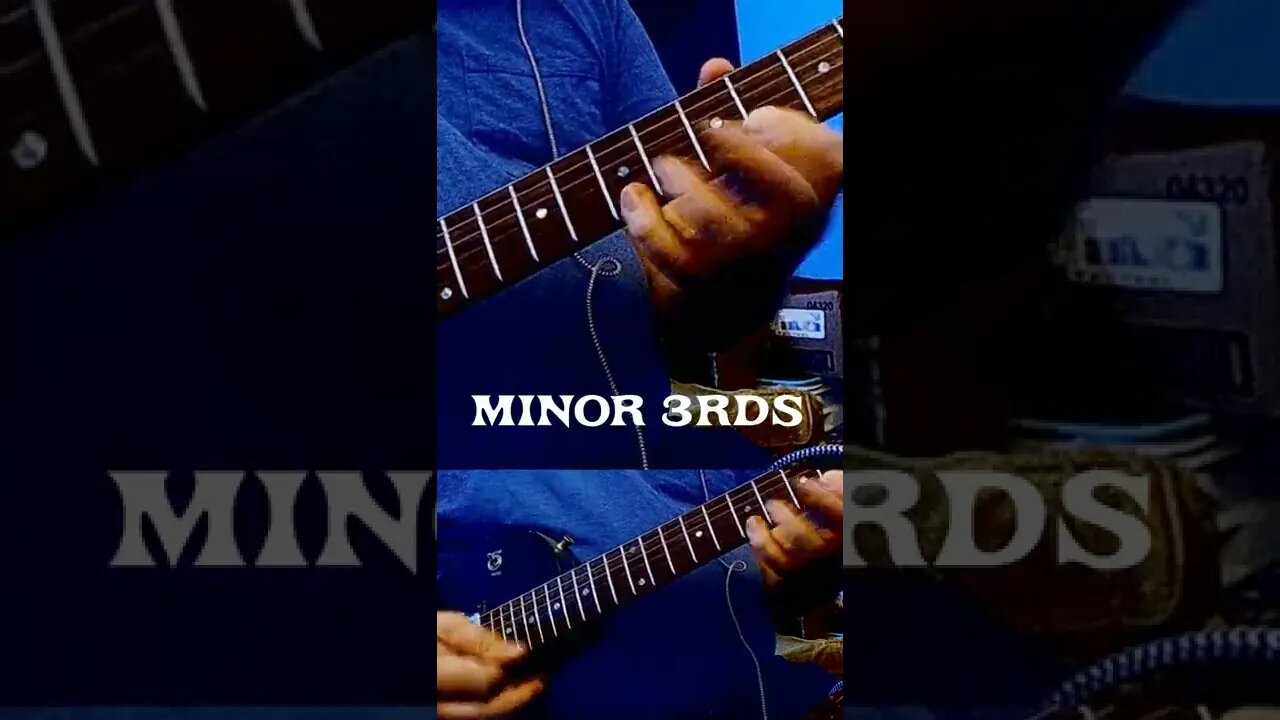 Intervals For Guitar | Minor 3rds #Shorts