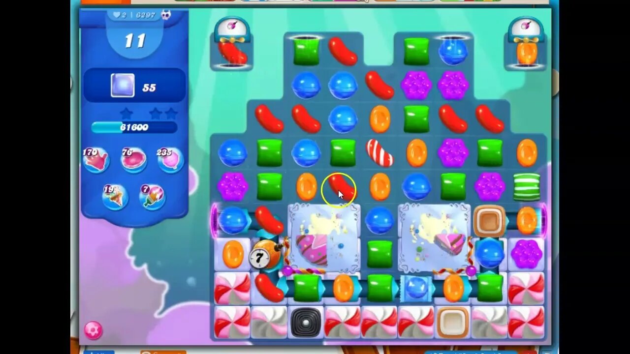 Candy Crush Level 6297 Talkthrough, 26 Moves 0 Boosters