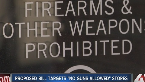 Proposed MO bill targets âno guns allowedâ stores