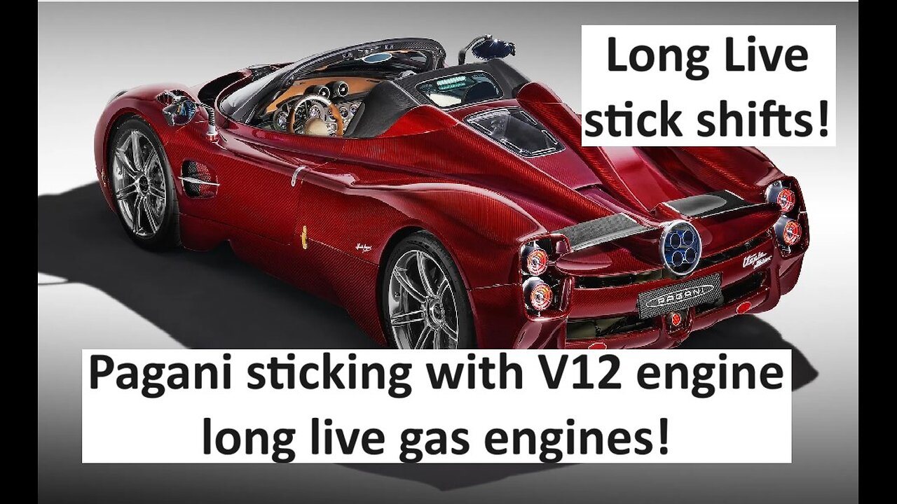 Pagani to stick to V12 ICE engine, no hybrids or EV