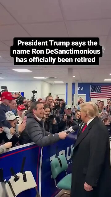 President Trump Officially Retires the Name Ron DeSanctimonious