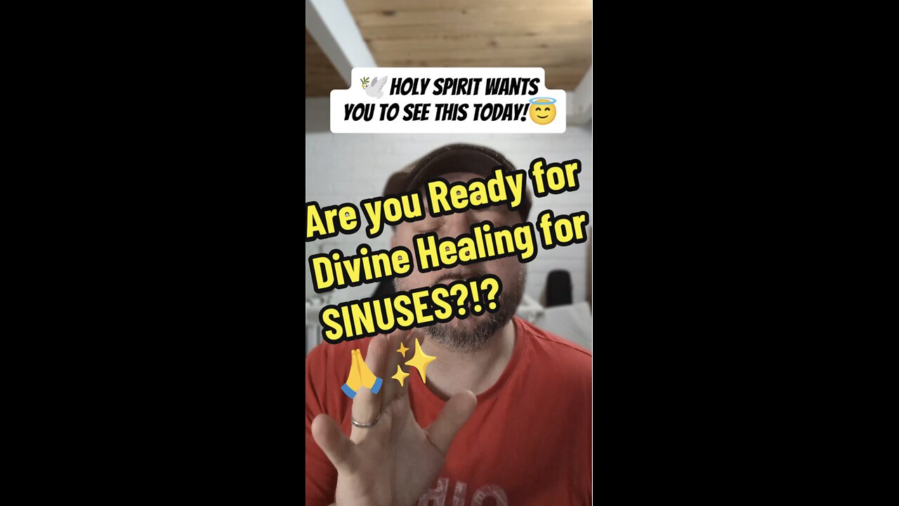 Are you Ready for Divine Healing for SINUSES?!?