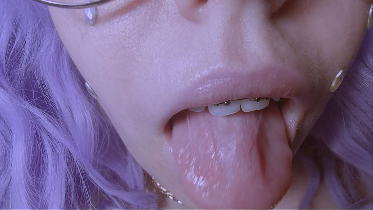 asmr gentle lens licking