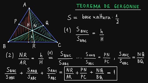 Demonstração do Teorema de Gergonne