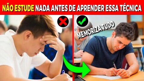 Essas 2 Técnicas Vão Te Fazer MEMORIZAR Tudo Que Estudar (Cientificamente Comprovado)