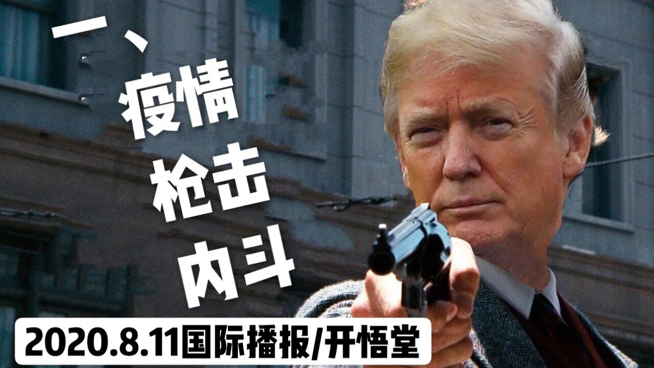 一、疫情 枪击 内斗/2020 8 11国际播报/开悟堂