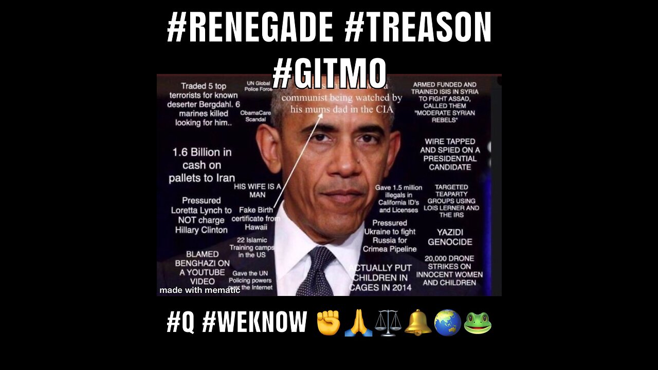 OBAMA RENEGADE TREASON GUILTY DEATH PENALTY