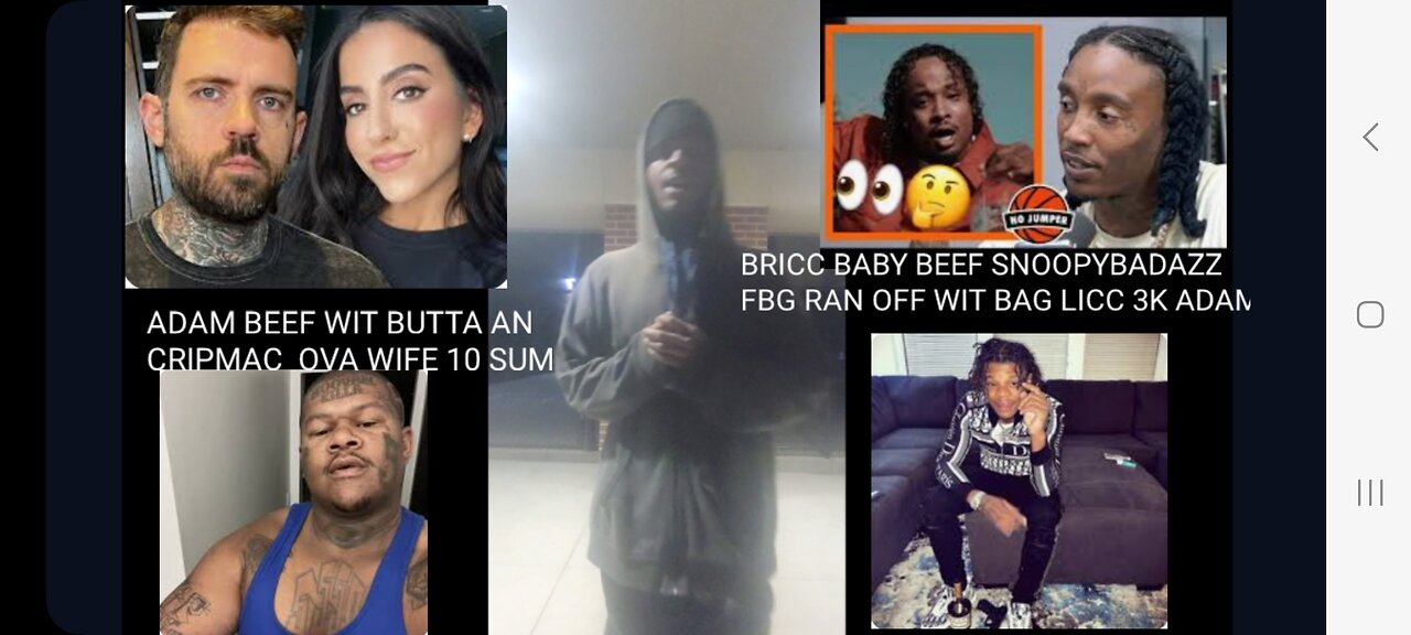 ADAM22 BEEF GOT BEAT UP BY CRIP MAC FBG BUTTA RANN OFF 3K BRICCBABY SNOOPYBADAZZ LINA 10 SUM💯