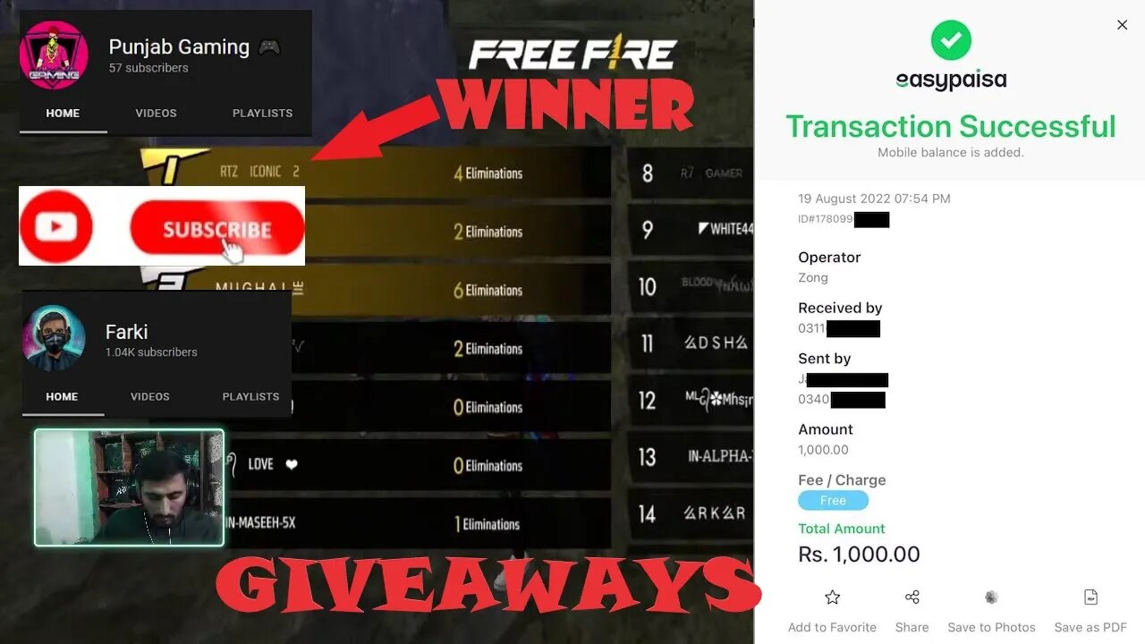 ONE MILLION VIEWS FOR THIS GIVEAWAY ?