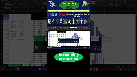 Statistics & Excel Normal Distribution Heights of Baseball Players Data Part 2