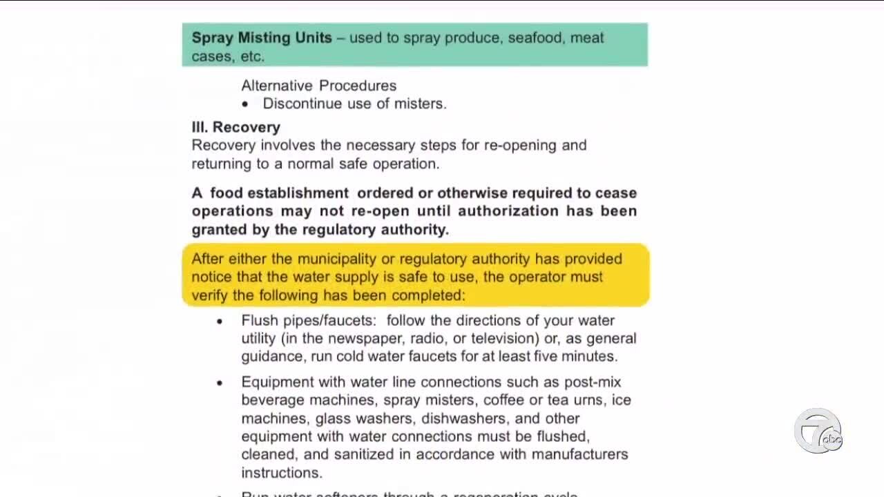 Restaurant owners follow health department guidelines to stay open amid water main break