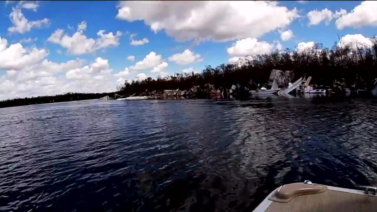 Bay Water Boat Club in Bonita after Hurricane Ian