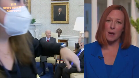 Psaki on Biden: "He takes questions from the press nearly every day... 2 questions, 3 questions..."