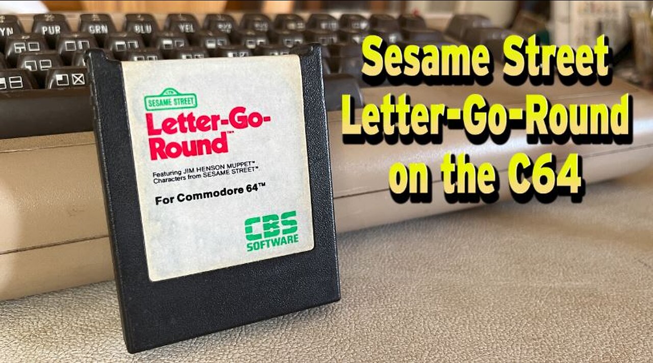 Sesame Street Letter-Go-Round on the C64