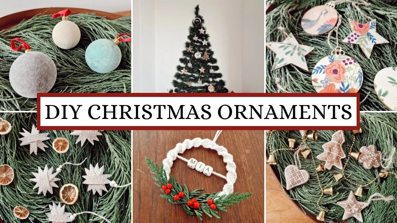 CHRISTMAS DECOR IDEAS - DIY AESTHETIC AND UNIQUE ORNAMENTS