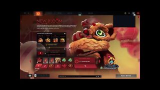 Dota 2 New Bloom 2021 Event Wheel Spin Unbox!!! Nian Courier!!!