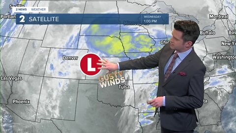 Gusty winds and colder