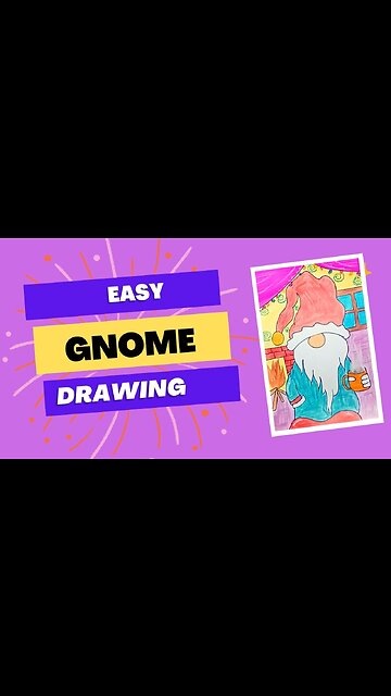 Draw Gnomes Step By Step|How To Draw Christmas Gnomes| Christmas Gnome Drawing|Gnome Drawing Easy