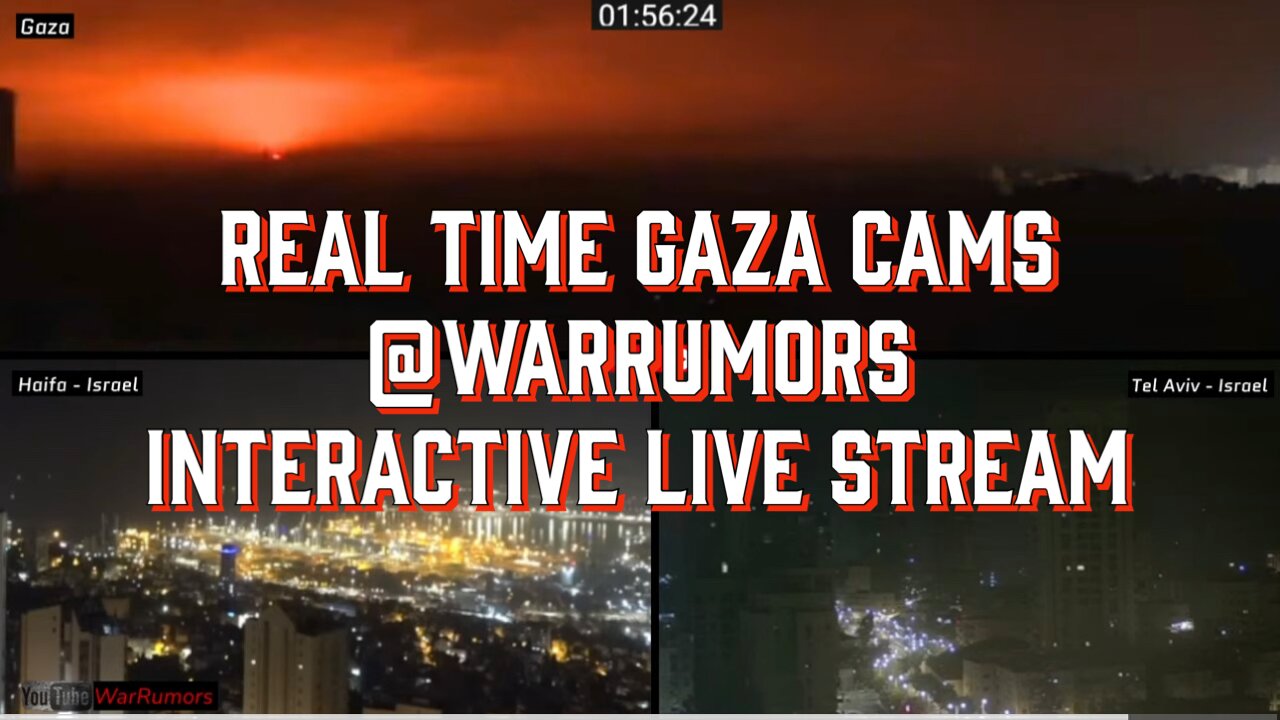 Gaza Live Day 29 24/7 Real-time HD Camera Feeds. #Israel #Gaza #Hamas #Palestine #Live