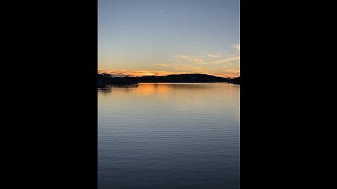 Sunset at inks lake state park