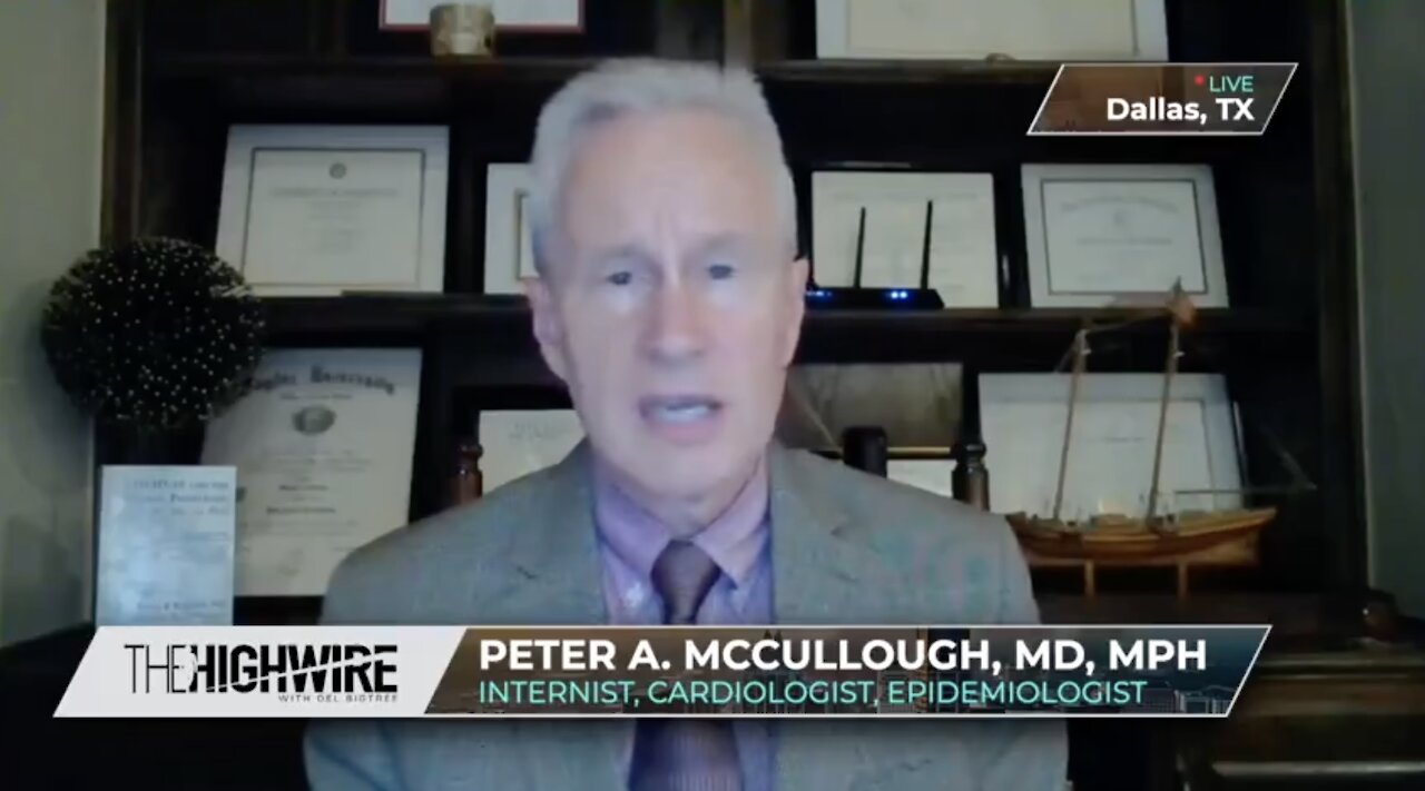 Dr. Peter McCullough - Cardiologist Sounds Alarm on Covid Vaccine for Kids