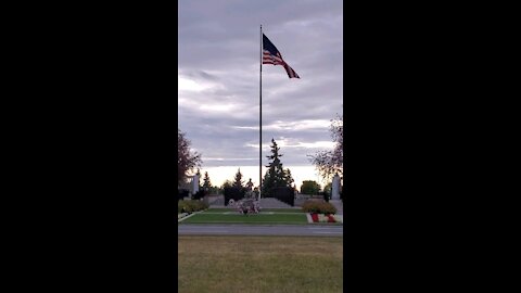 Old Glory flying high. American Flag