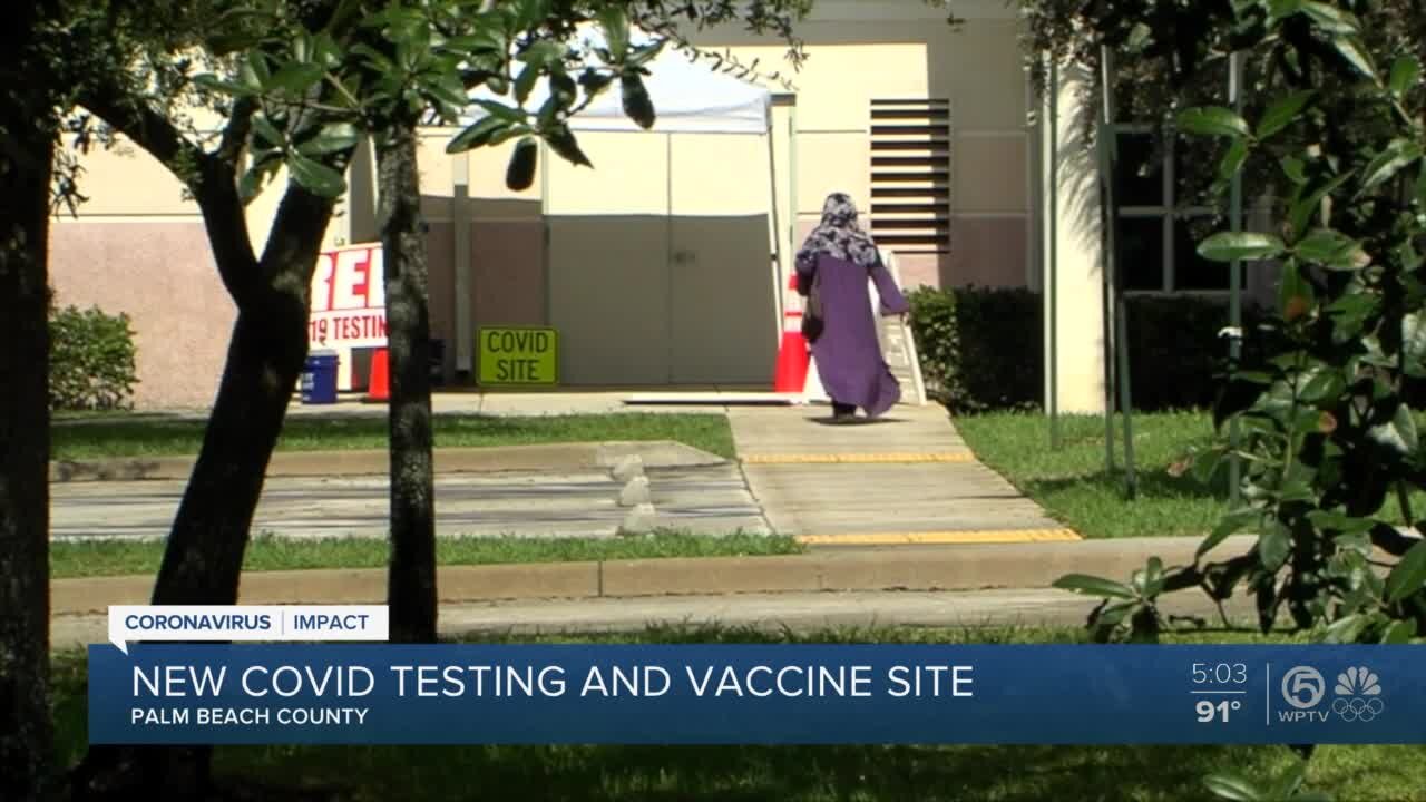 New COVID-19 testing, vaccination site opens in Palm Beach County