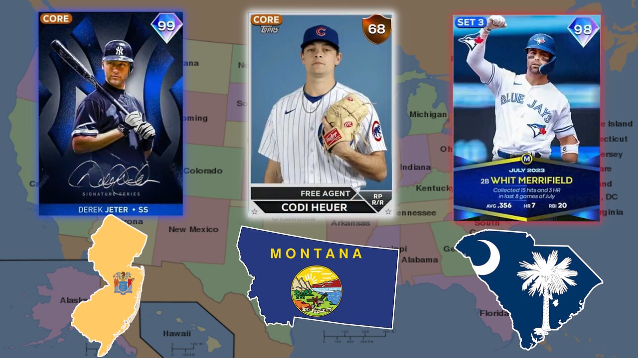 USA Players With States Wheel Part 2: MLB 23