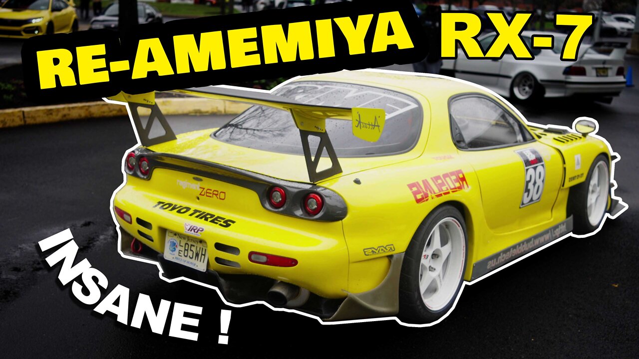 INSANE !!! RE-Amemiya RX-7 Track Car JDM Street Legends @Turn 14 Distribution Pit and Paddock