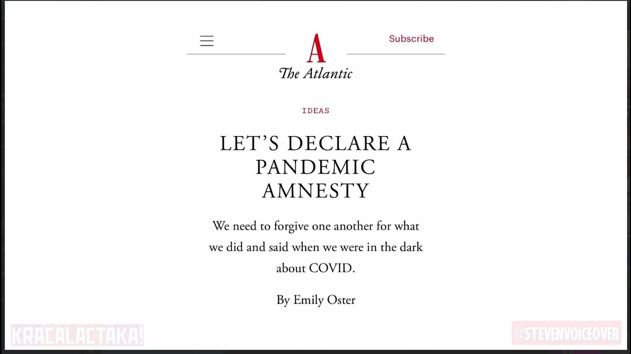 Atlantic's COVID Amnesty Appeal: Never Forget