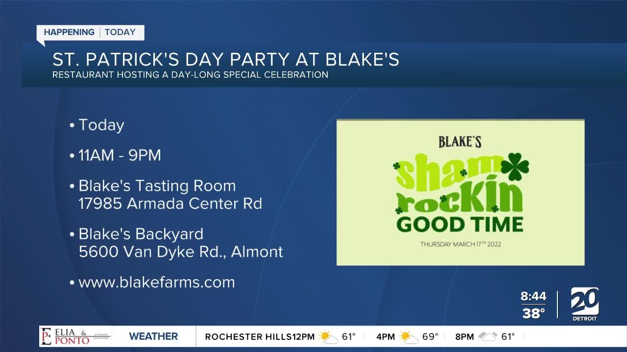 Blake's Tasting Room hosting St. Patrick's Day celebration