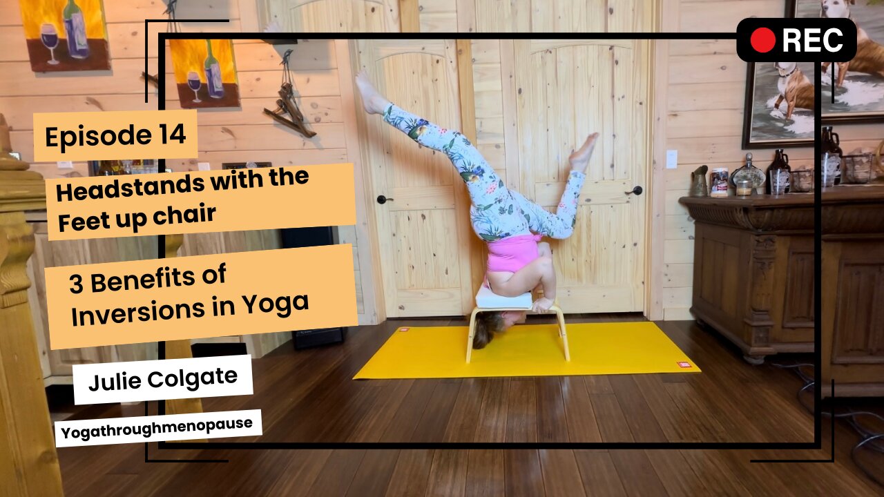 3 Benefits of Inversions in Yoga - Headstands with the Feetup Chair