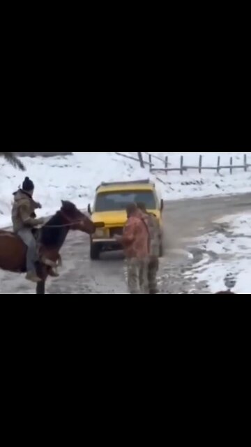 Ukrainian enlistment officer ran over then threatened with an axe