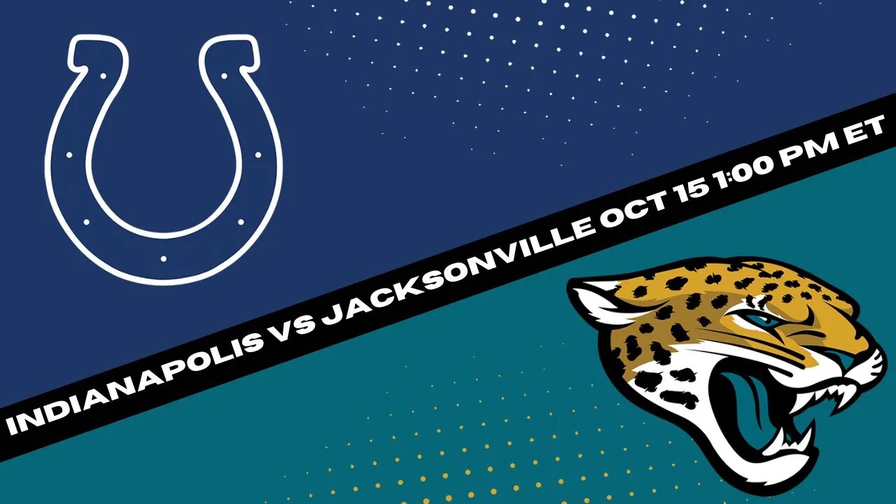 Jacksonville Jaguars vs Indianapolis Colts Prediction and Picks - NFL Picks Week 6