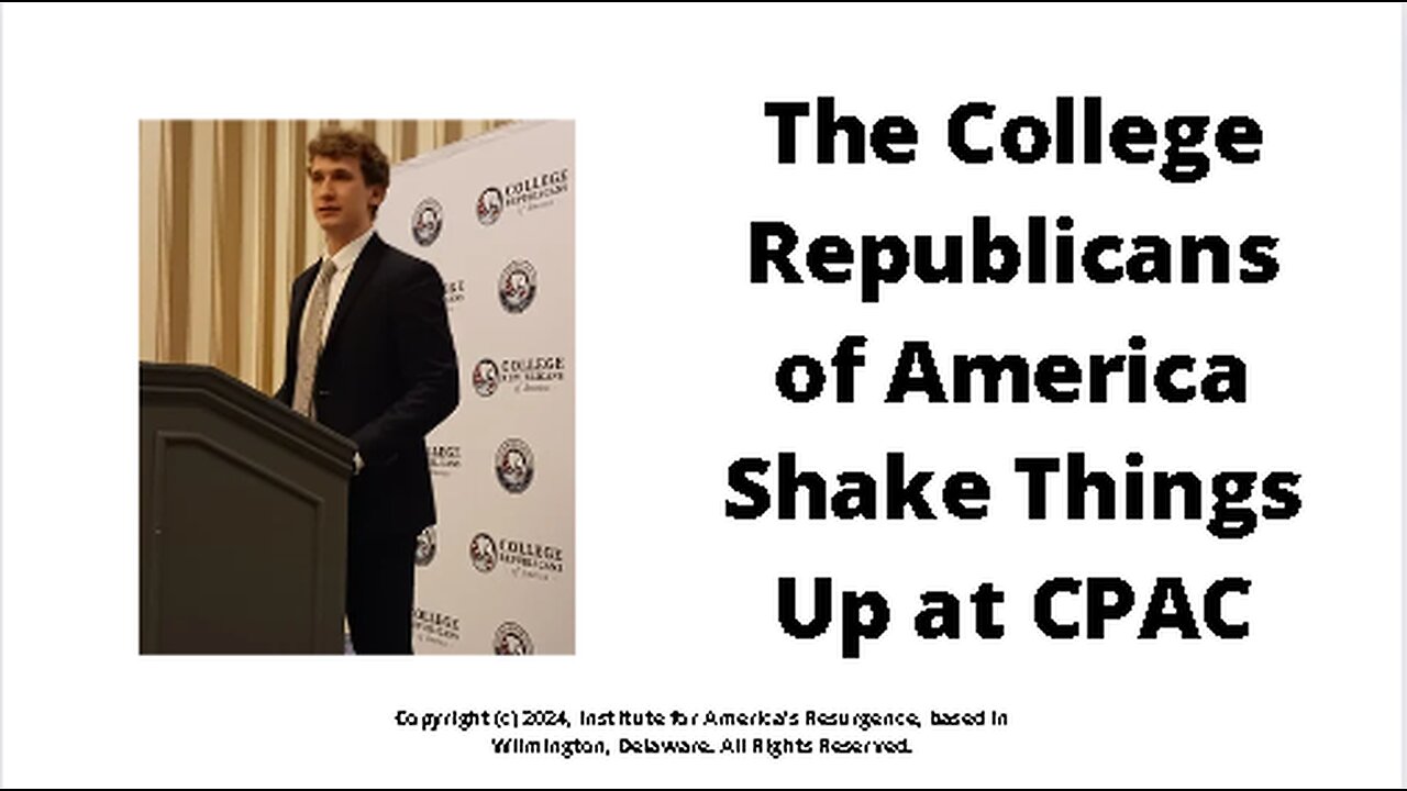 College Republicans of America Shake Things Up at CPAC