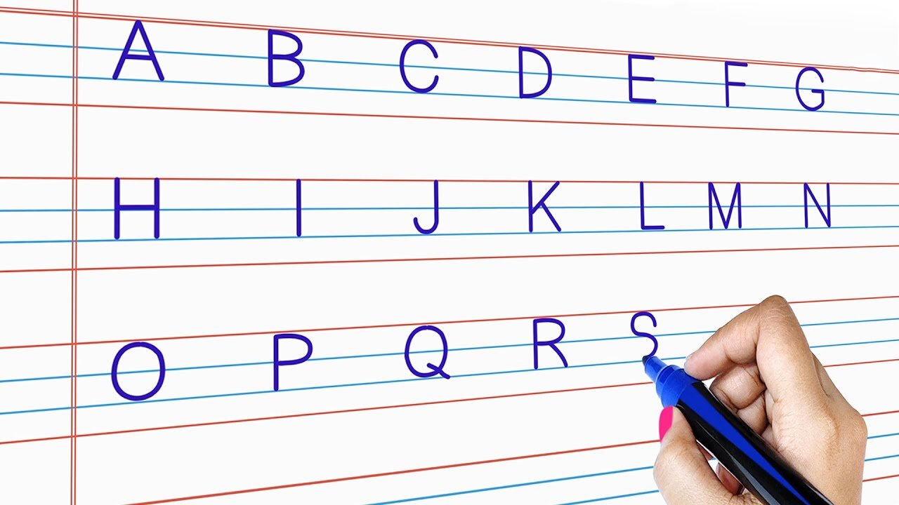 Writing Capital Letters Alphabet For Children | English Alphabets A to Z For Kids