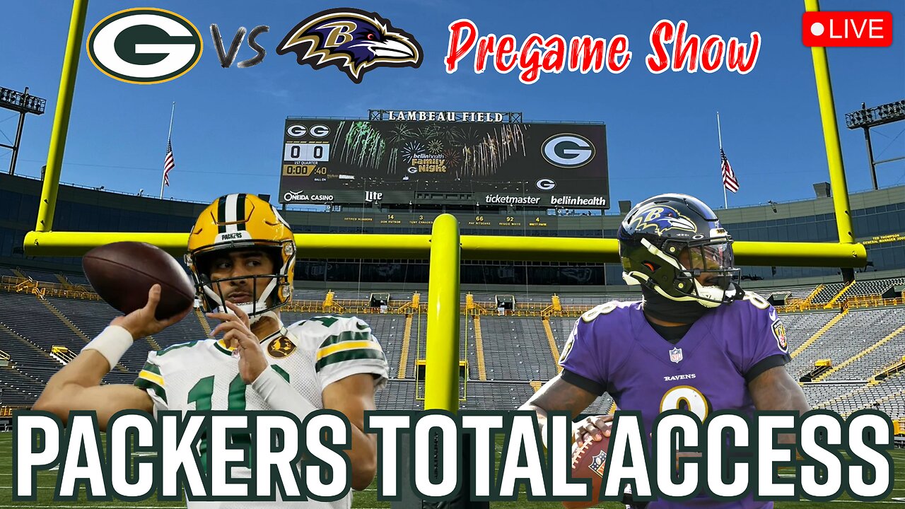 LIVE Green Bay Packers vs Baltimore Ravens Pregame Show | Packers Total Access | NFL News