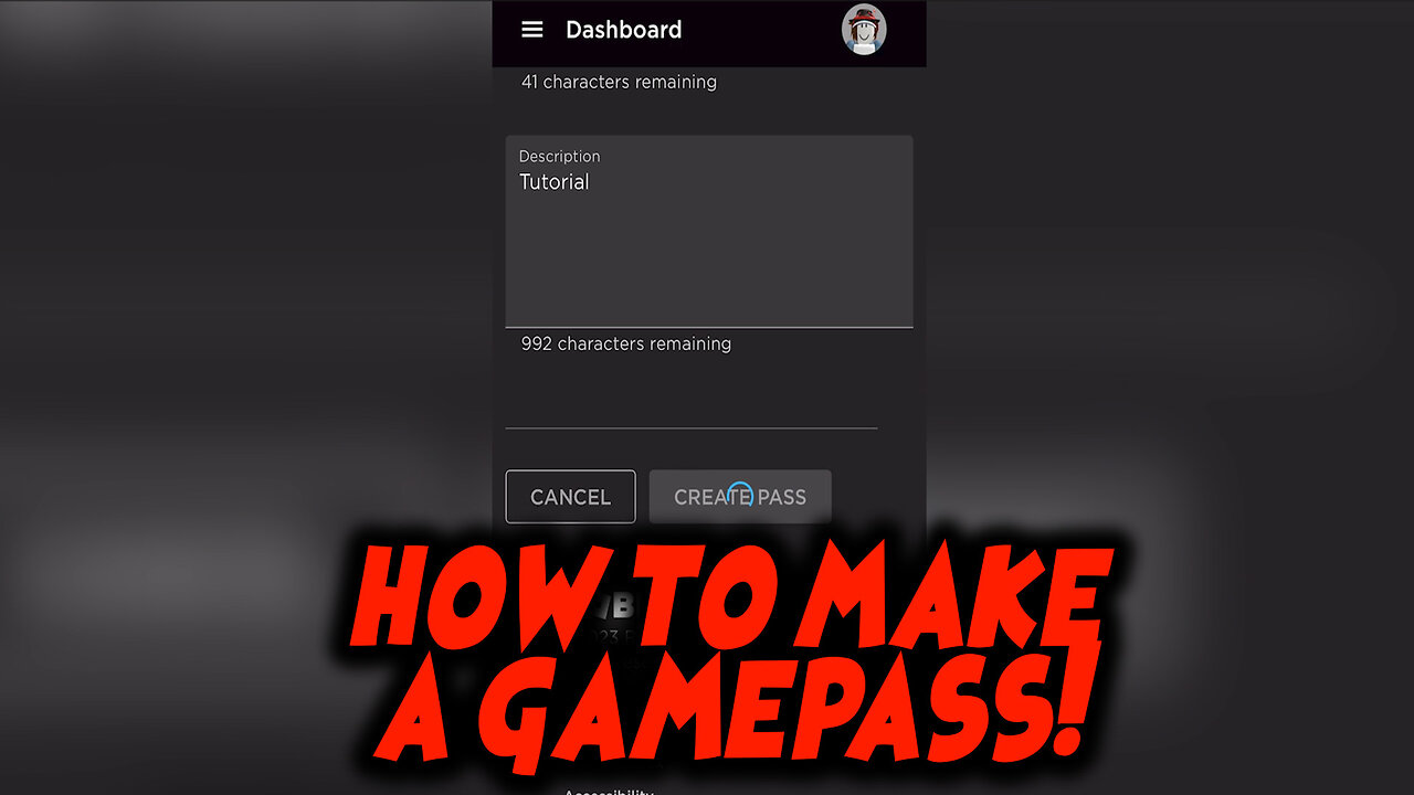 How to Make a Gamepass in Roblox Mobile