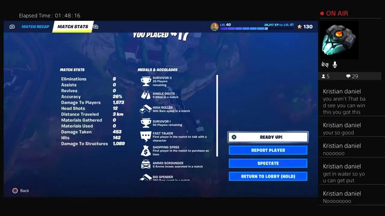 Welcome to Fortnite with Trek2m who is upset Because a Friend Passed away Please enjoy day 761