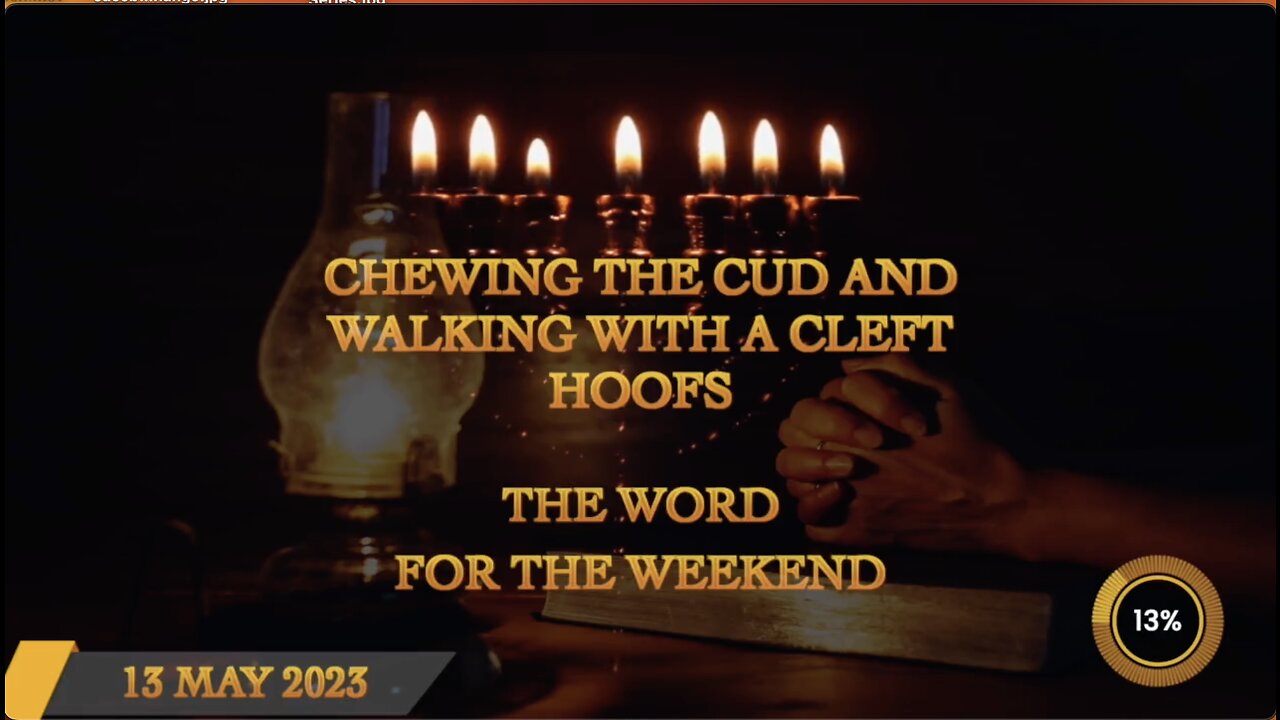 Chewing The Cud and Walking With a Cleft Hoof - Word For The Weekend Premiere 13th May 2023 - Jacob Prasch