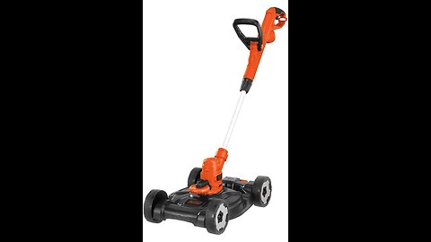 BLACK+DECKER 3-in-1 String Trimmer/Edger & Lawn Mower, 6.5-Amp, 12-Inch, Corded (MTE912)