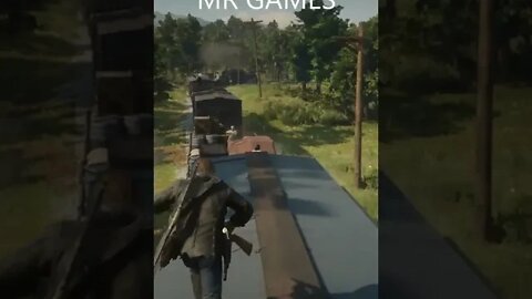 RDR2 - Arthur Morgan Gun Fight in the Train #rdr2 #shorts