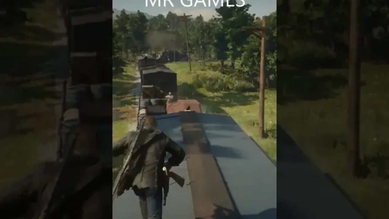 RDR2 - Arthur Morgan Gun Fight in the Train #rdr2 #shorts