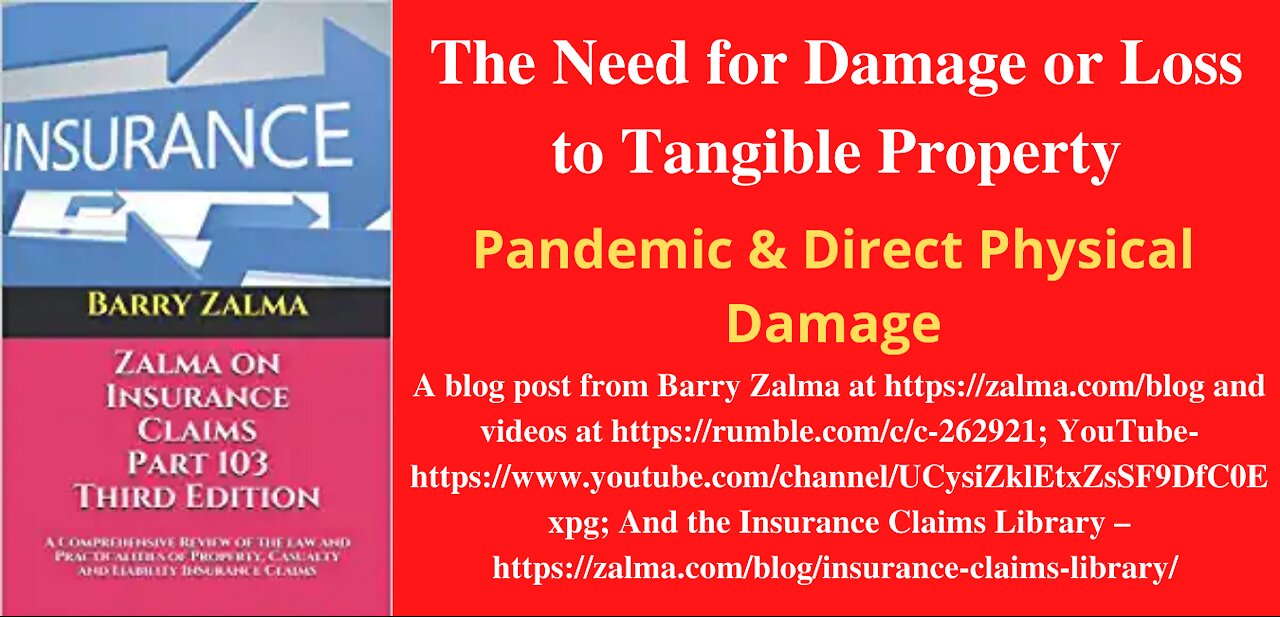 A Video Explaining Pandemic & Direct Physical Damage