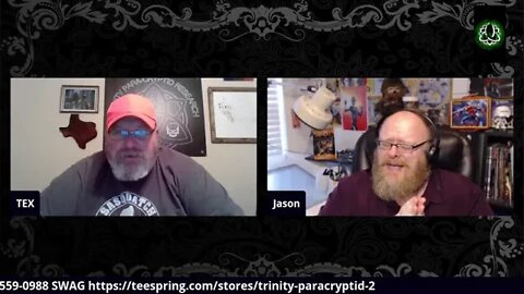 TEX'S FRONT PORCH. TEX AND JASON DISCUSS THE JEFFERSON BIGFOOT CONFERENCE.